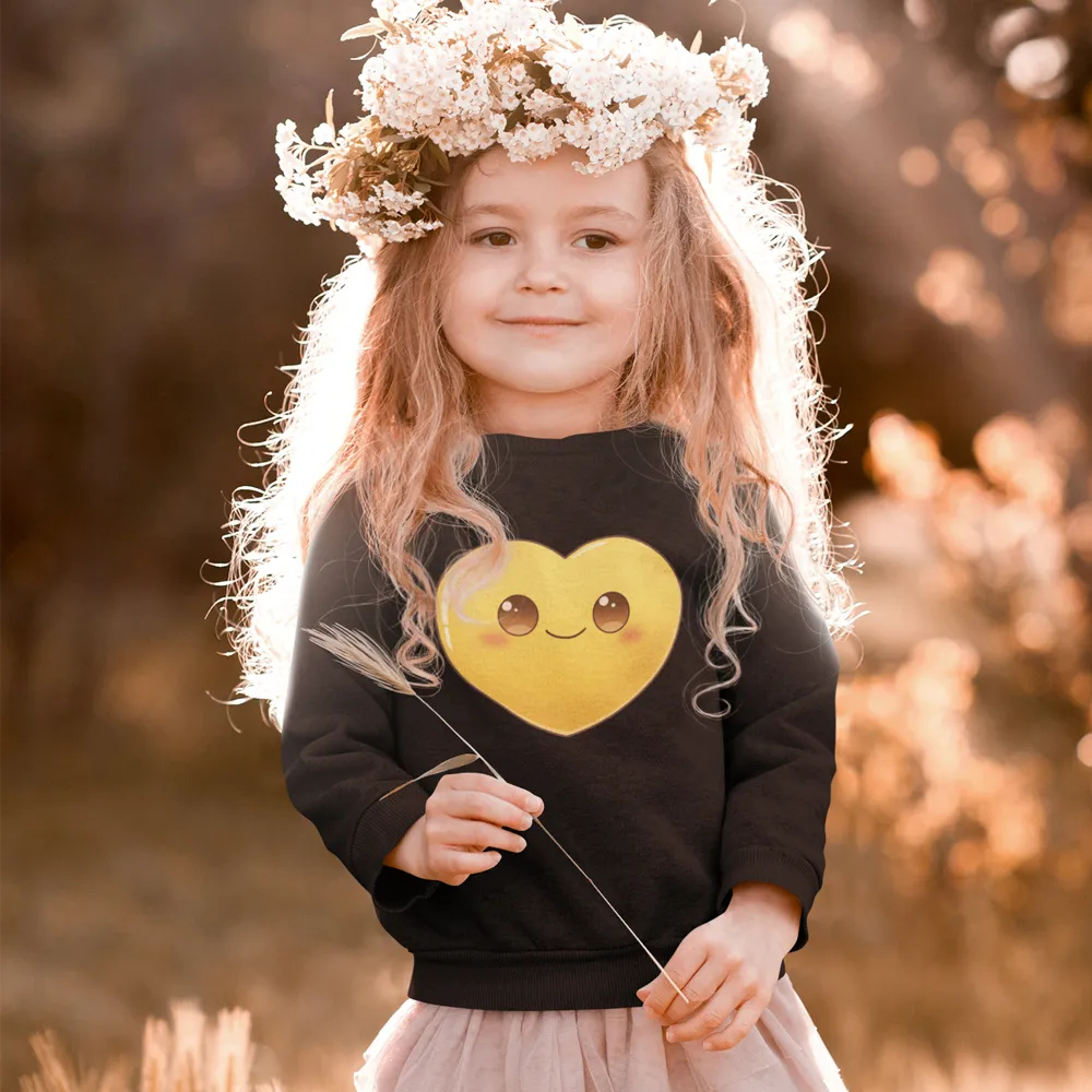 A perfect gift for your kids - Love Heart Unisex Sweatshirt