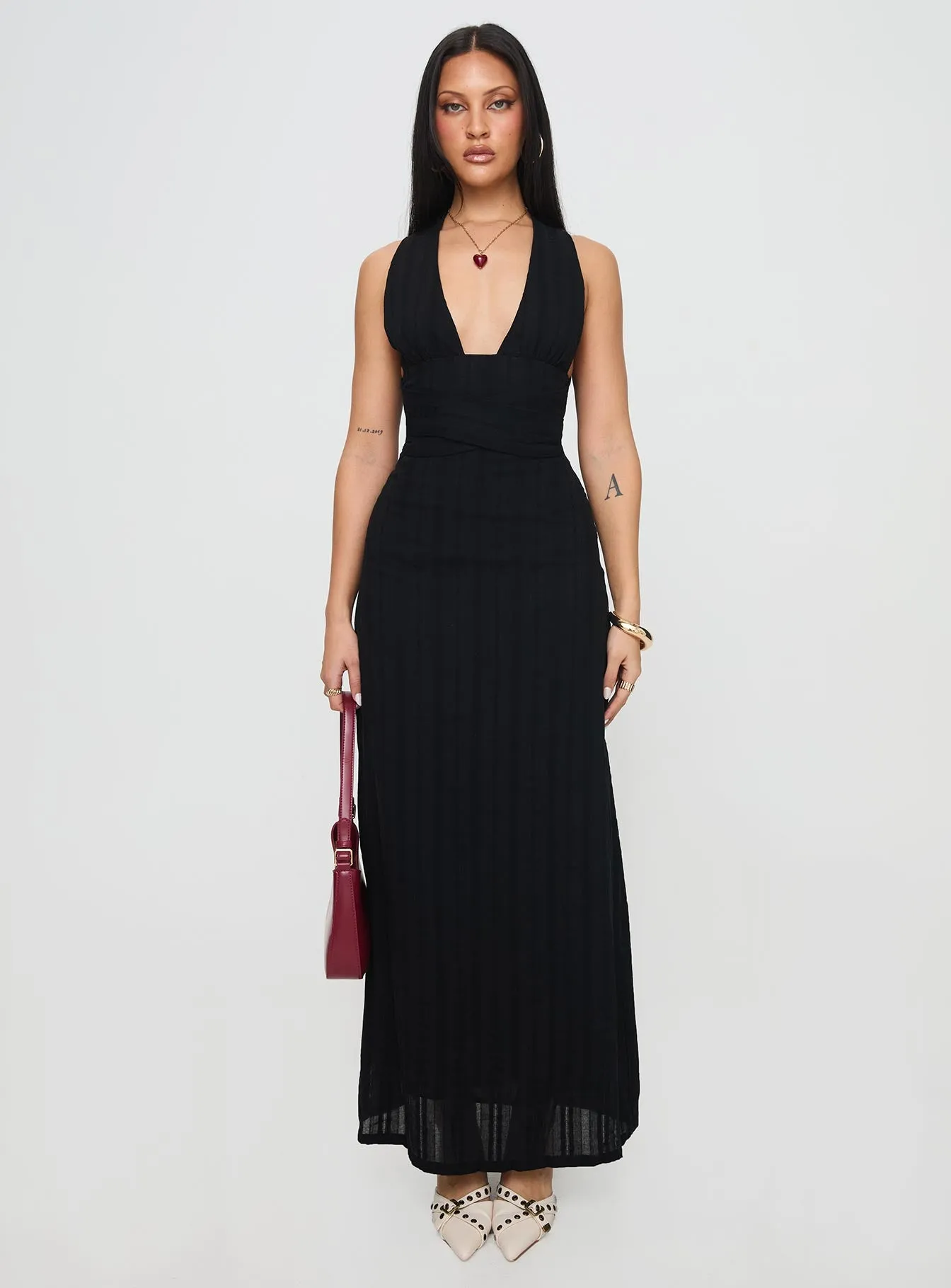 Alsace Maxi Dress Black