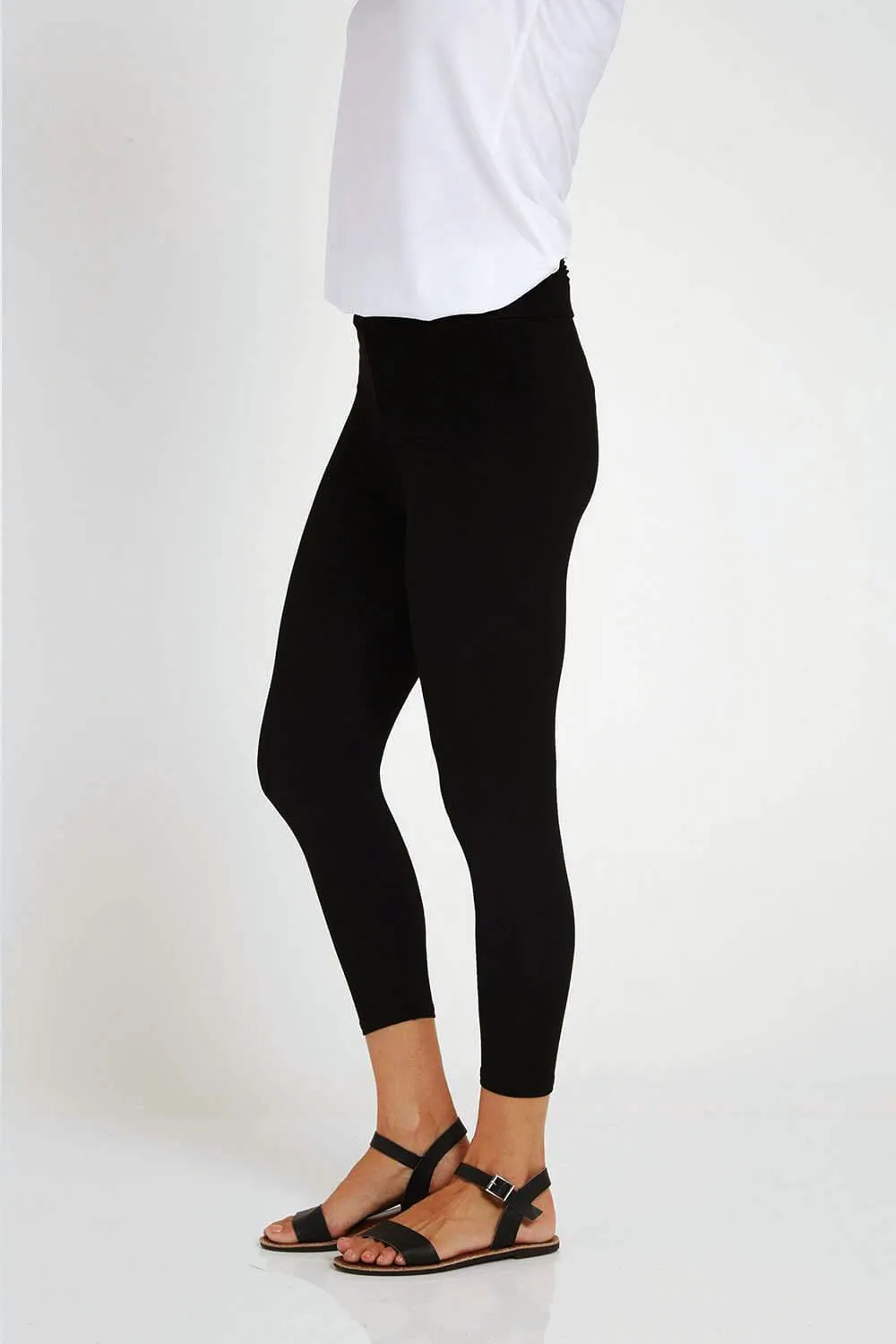 Bamboo 3/4 Leggings - Black