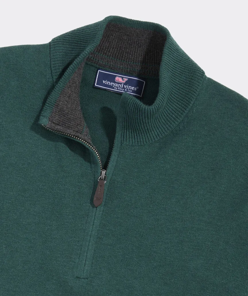 Boathouse Quarter-Zip in Charleston Green by Vineyard Vines