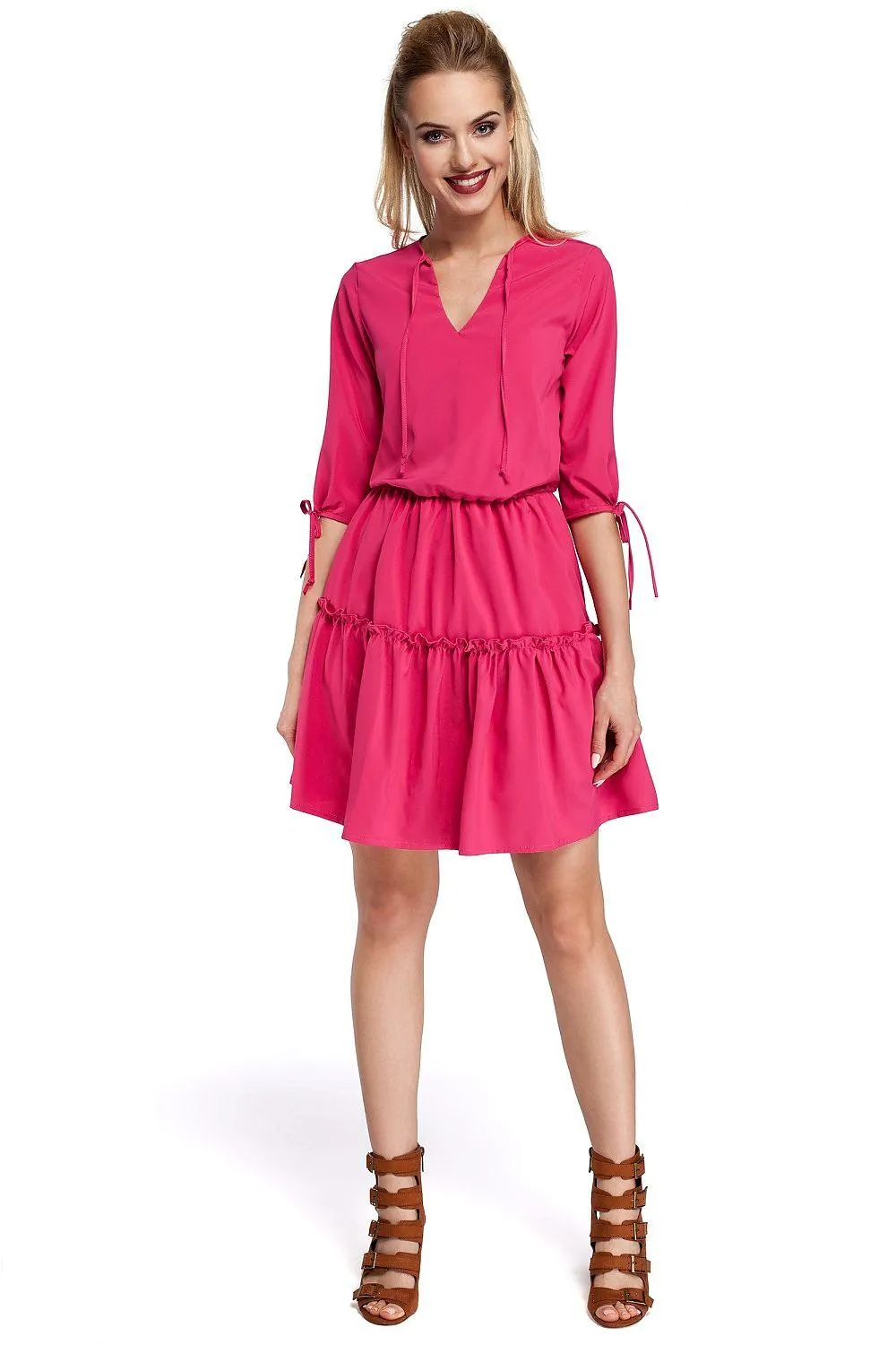 Boho Chic Ruffled Day Dress - 85002 Moe: Your Go-To Style Essential