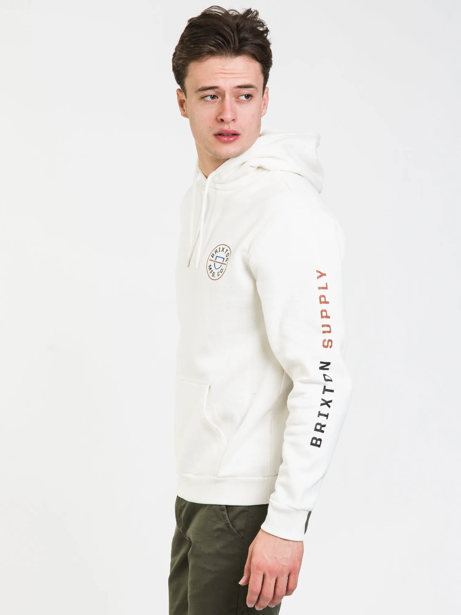 BRIXTON CREST PULLOVER HOODIE - CLEARANCE