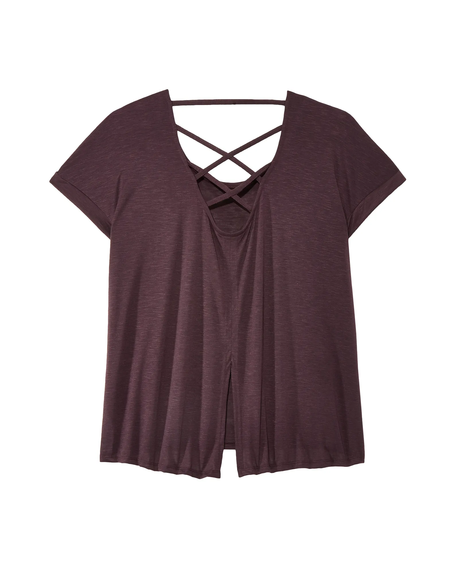 Costus Tee with Back Detail | Purple