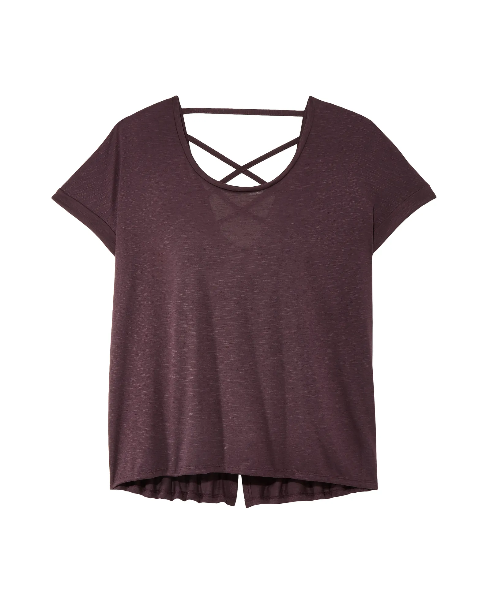 Costus Tee with Back Detail | Purple