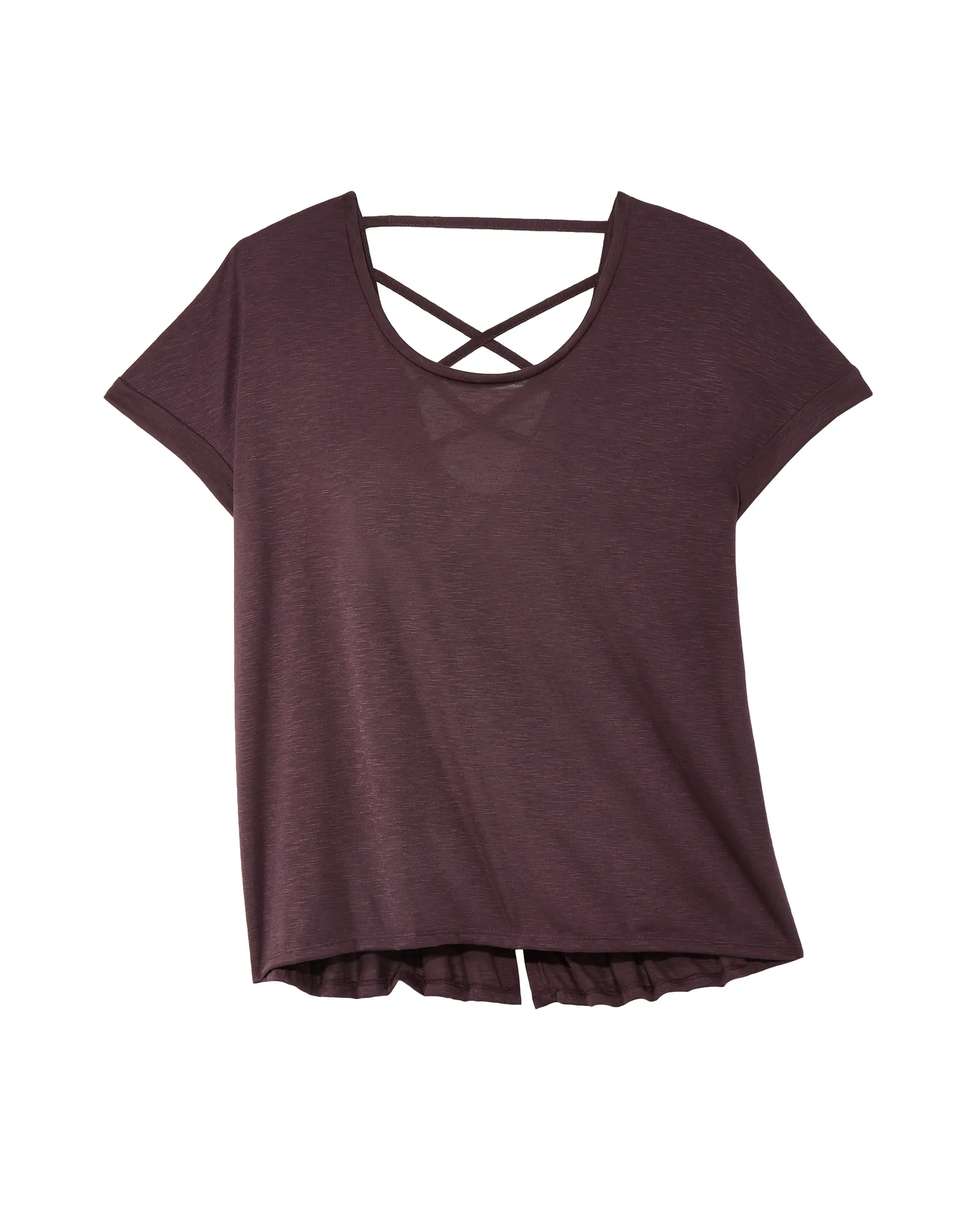 Costus Tee with Back Detail | Purple