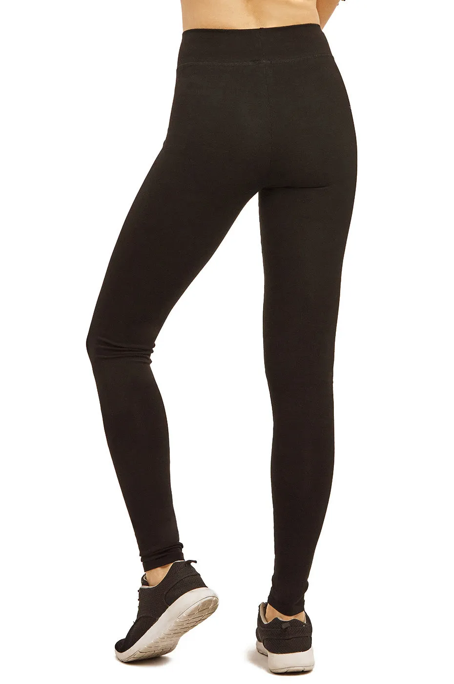 COTTONBELL LADIES COTTON LEGGINGS (WP4000C_BLACK)