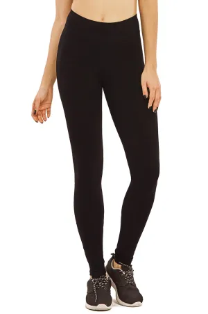 COTTONBELL LADIES COTTON LEGGINGS (WP4000C_BLACK)