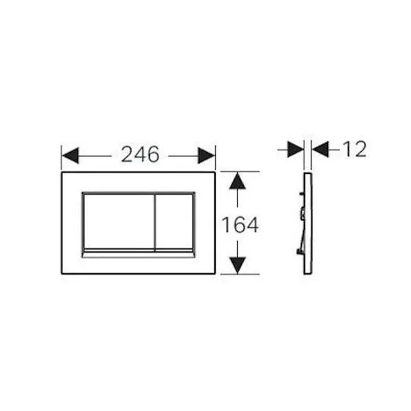 Geberit Sigma 30 Dual Flush Plate White