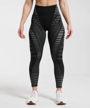 Gymshark Apex Limit Leggings - Black/Light Grey