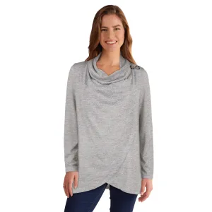 lily morgan Women's Top with Crossover Detail