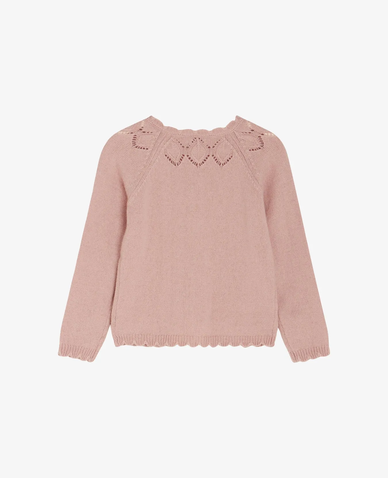 MINI POINTELLE WOOL CARDIGAN