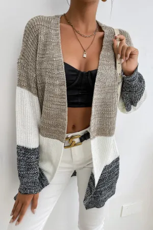 Natural Beauty Color Block Cardigan