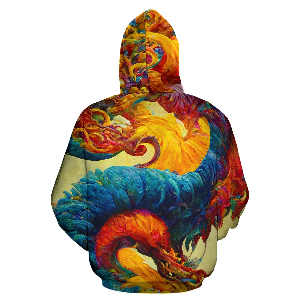 New Years Dragon Zipper Hoodie | Michael Garfield