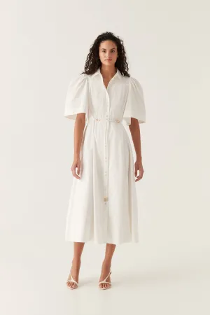 Pivotal Tie Midi Dress