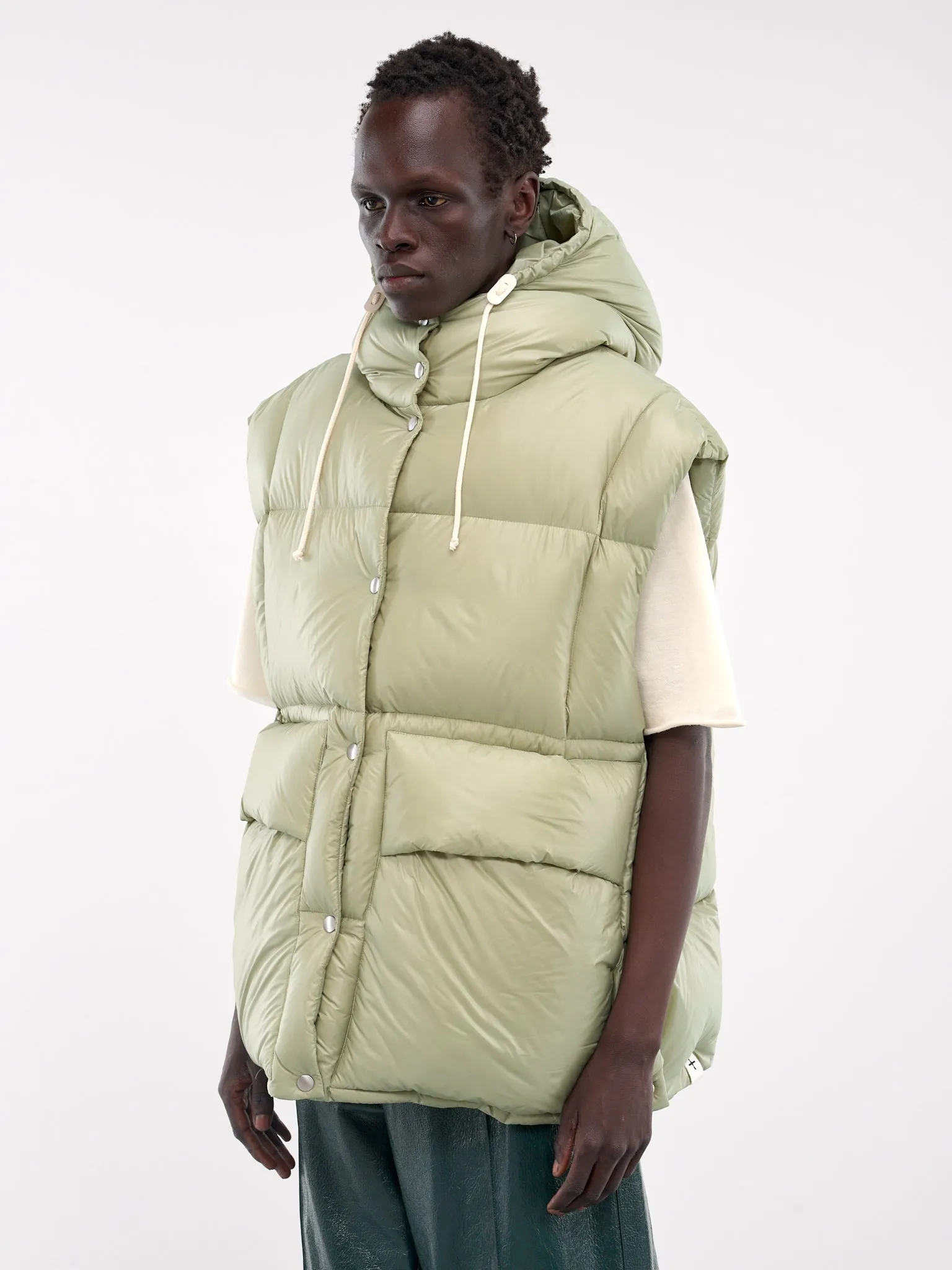 Puffer Vest (J40AF0157-J70007-PASTEL-GREEN)