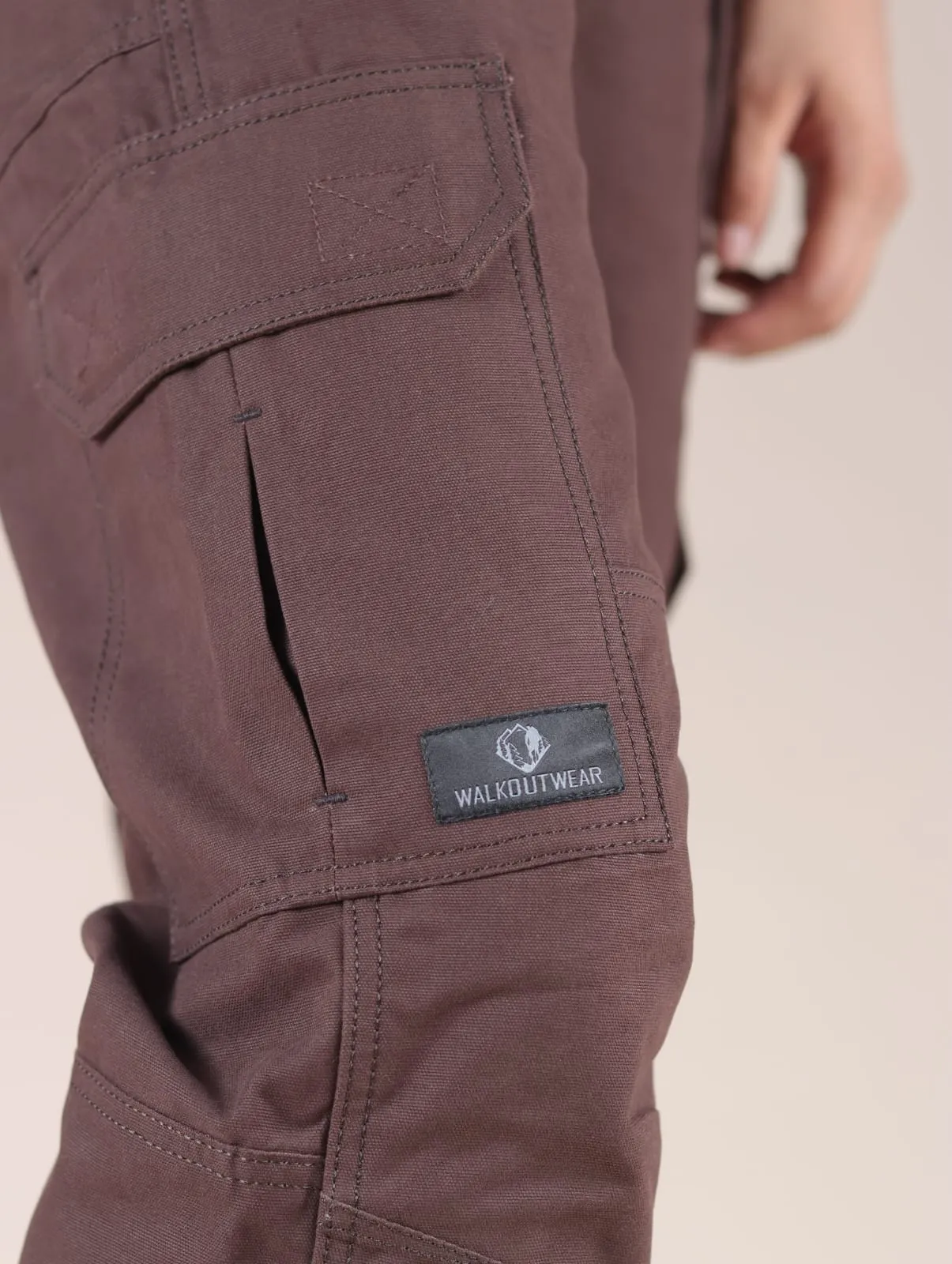 Ripstop Tactical Pant | Cargo Water Repellent Outdoor Work Pants by walkoutwear. (maroon)