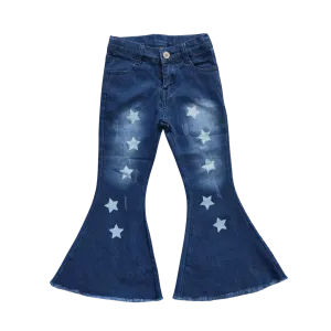 Star Blue Denim Bell Bottoms