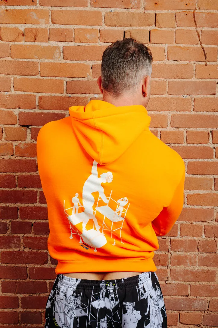 Tom of Finland Safety Orange Lover of Many Hoodie By HOMOCO