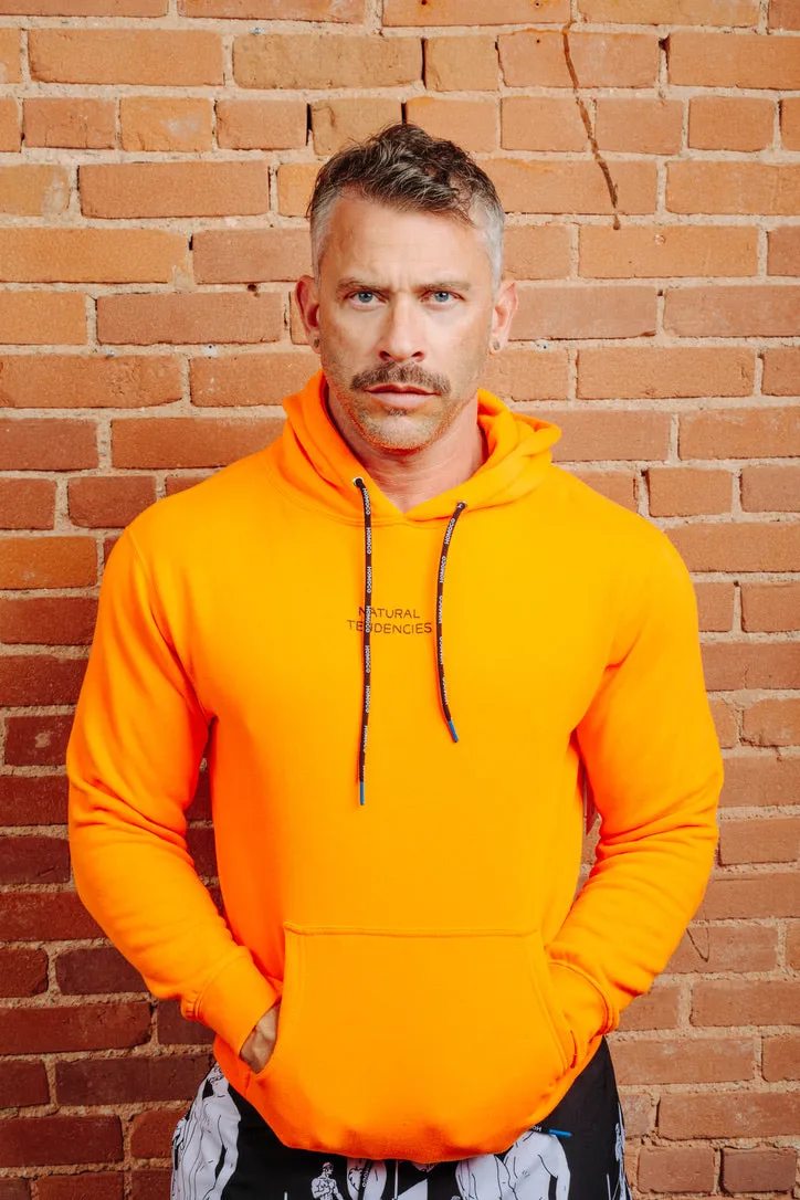 Tom of Finland Safety Orange Lover of Many Hoodie By HOMOCO