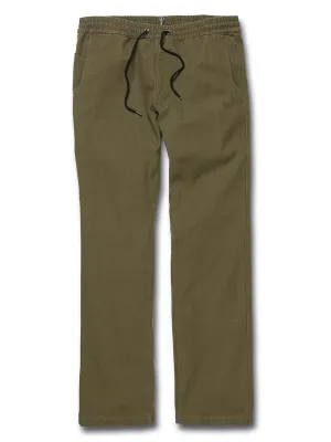 Volcom Rainer Elastic Waist Pant - Military Green