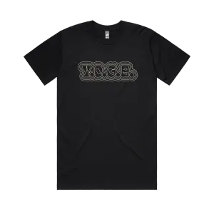 Y.O.G.A. / Puff Logo / Black t-shirt